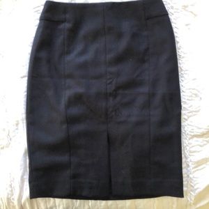 Navy blue pencil skirt